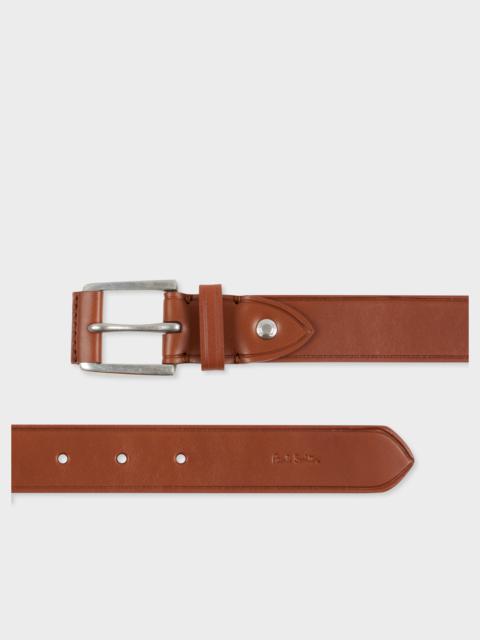 Paul Smith Tan Leather with Branded Rivet Belt