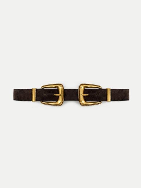 VERONICA BEARD DOUBLE-BUCKLE ARCH WAIST BELT