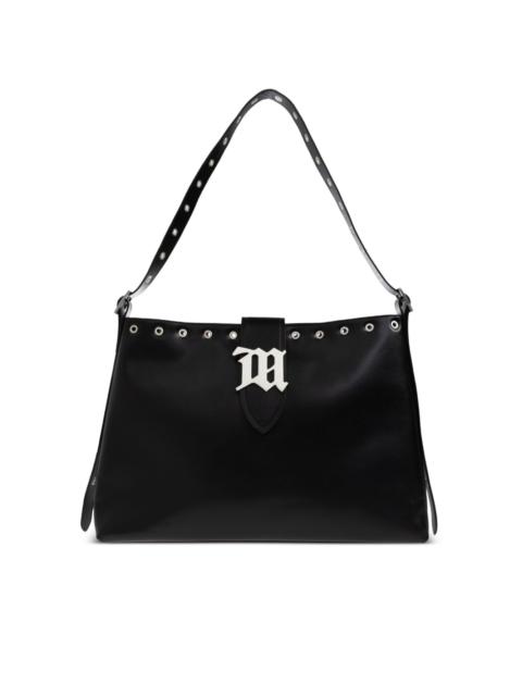 MISBHV eyelet-embellished logo-plaque tote bag