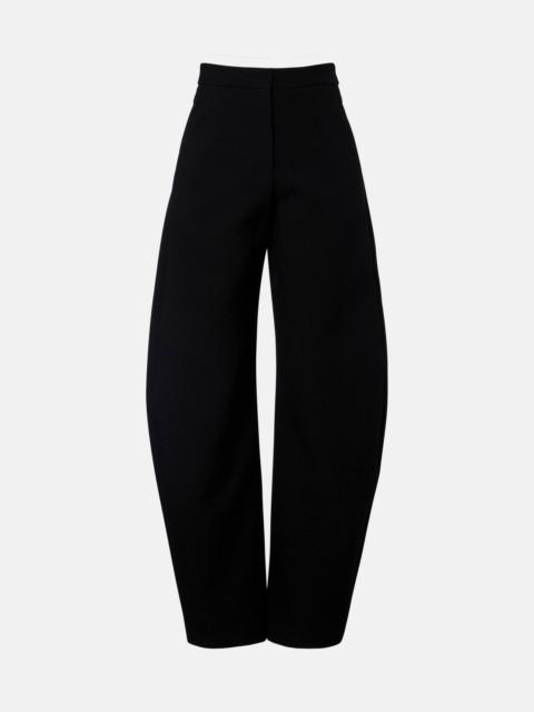 Alaïa Wool-blend barrel-leg pants
