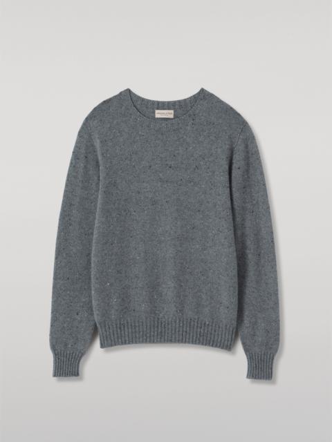 Johnstons of Elgin Tiree Grey Donegal Cashmere Jumper