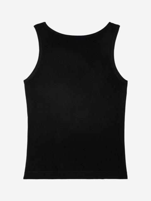 The Kooples MESH TOP WITH BLACK CHAINS