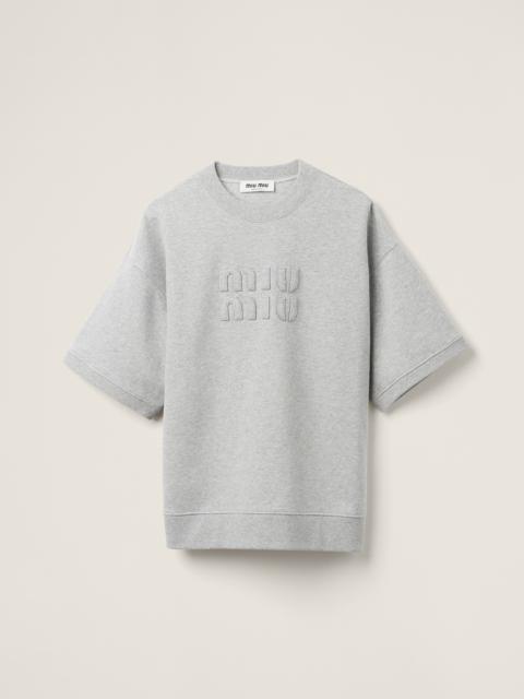 Miu Miu Embroidered cotton sweatshirt