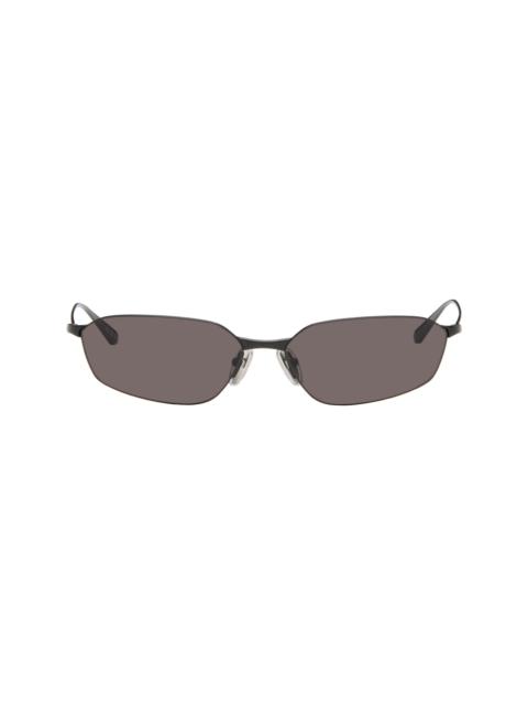 BALENCIAGA Black Engraved-Logo Sunglasses