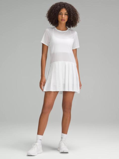lululemon Pleated Short-Sleeve Dress