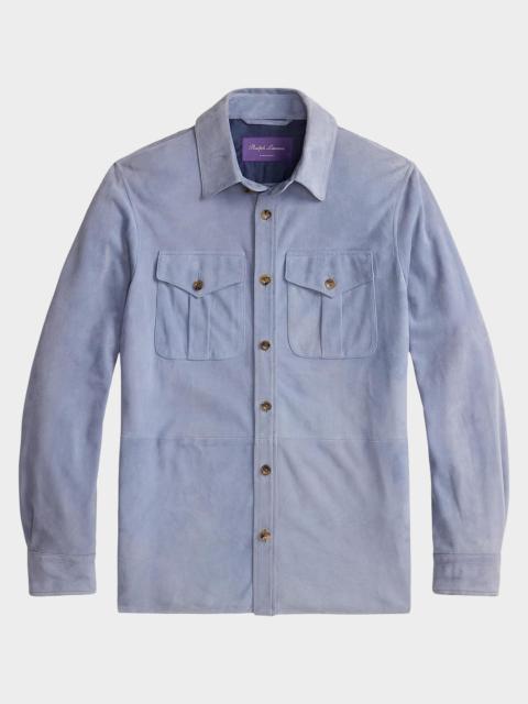Ralph Lauren Men's Barron Lux Suede Overshirt