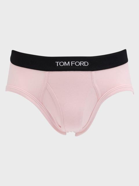 TOM FORD Men's Jacquard Logo Cotton Briefs