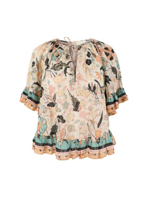 Alessia floral-print blouse