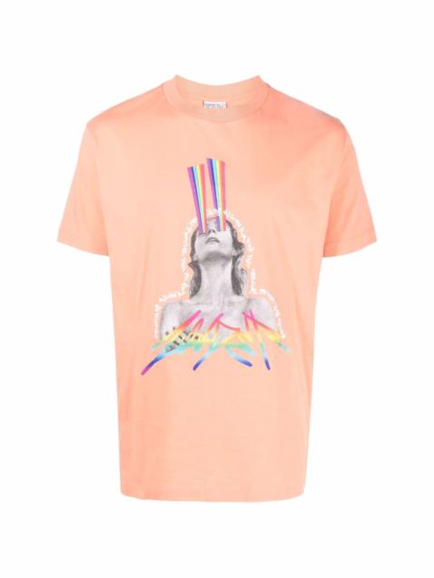 rainbow graphic-print T-shirt