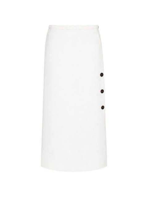 Max Mara button-detail skirt
