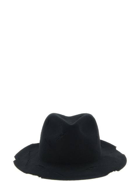 Yohji Yamamoto Yohji Yamamoto Hat with Slashed Details
