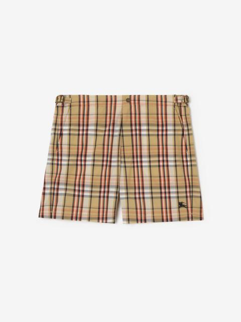 Burberry Check Seersucker Swim Shorts