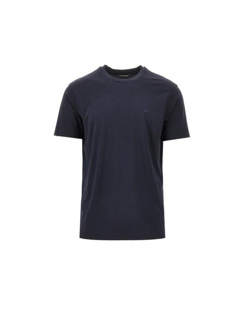 EMPORIO ARMANI EAGLE EMBROIDERY MODAL-BLEND T-SHIRT