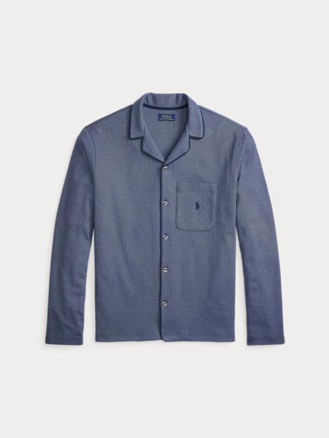 Polo Ralph Lauren Herringbone-Knit Pajama Shirt