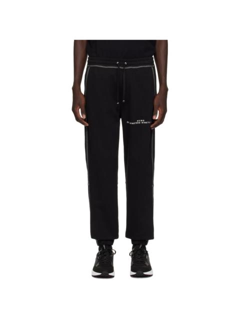 HUGO Black Embroidered Sweatpants