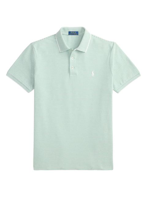 Polo Ralph Lauren Men's Stretch-Cotton Mesh Knit Polo Shirt - Faded Mint White
