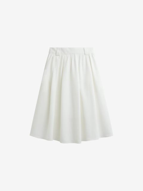 The Frankie Shop Bellona Flared Midi Skirt - White