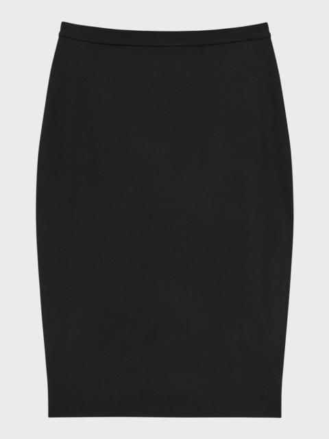 Theory Traceable Wool Knee-Length Pencil Skirt