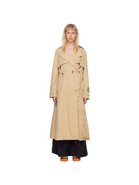 REESE COOPER® Tan Cinched Trench Coat