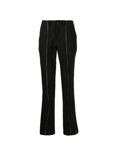 front-zip trousers