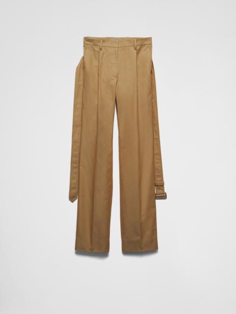 Prada Cotton twill pants