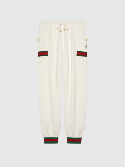 GUCCI Jersey jogging pants with Web