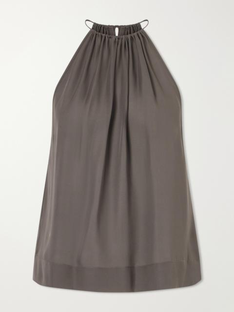 NILI LOTAN Nikki Silk Halterneck Tank