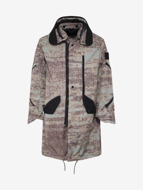 Stone Island Shadow Project Stone Island Shadow Project DPM Chiné Rust Brown Articulated Fishtail Parka