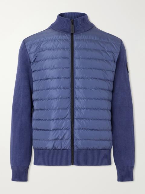 Canada Goose HyBridge® Ribbed Wool and Quilted Shell Down Jacket
