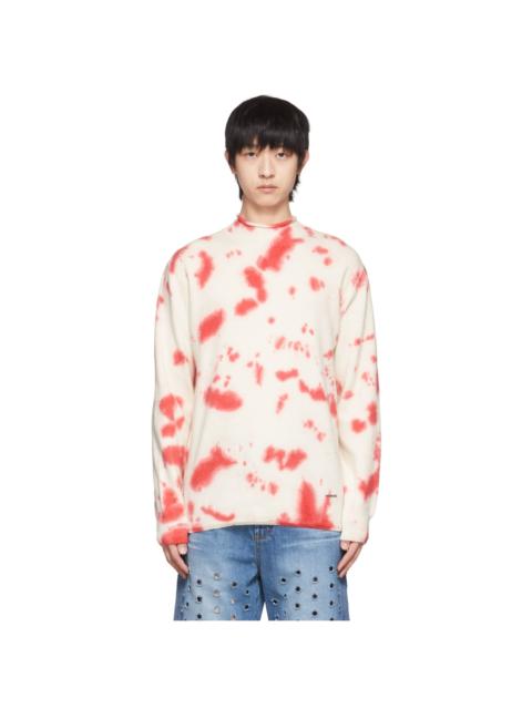 We11done Off-White Tie-Dye Sweater