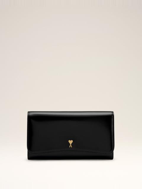 BLACK COW LEATHER PARIS PARIS CONTINENTAL WALLET
