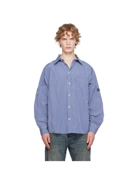 BALENCIAGA Blue Oversized Shirt