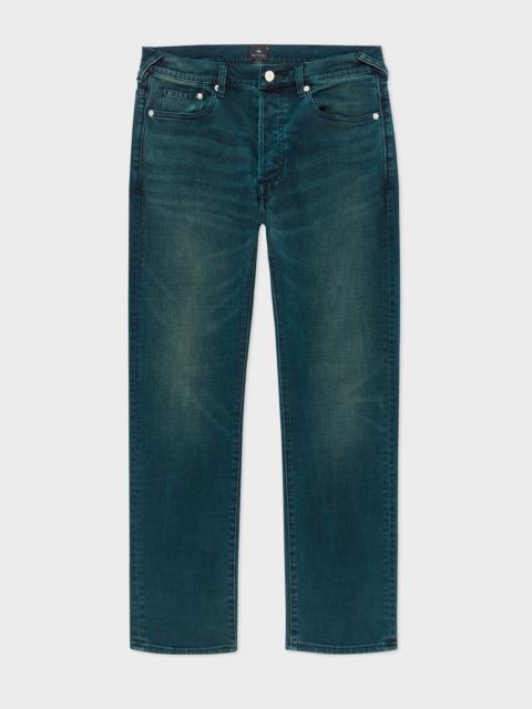Paul Smith 'Crosshatch Stretch' Over-Dye Jeans
