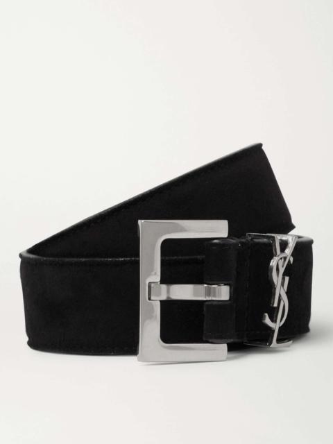 SAINT LAURENT Suede Belt