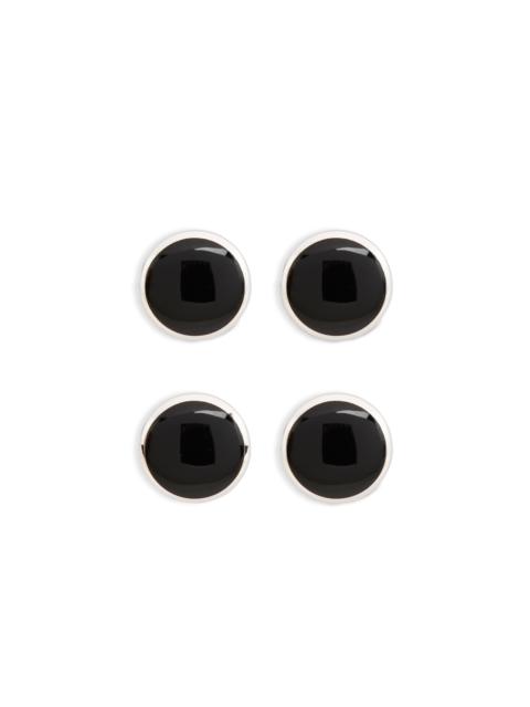 ONYX ROUND SHIRT STUDS