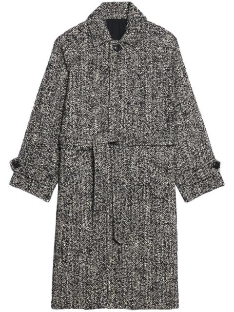 AMI Paris marl belted coat