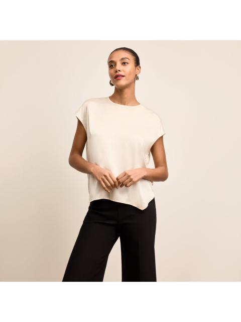 M.M.LaFleur Didion Drape Top - Silk Charmeuse Blend