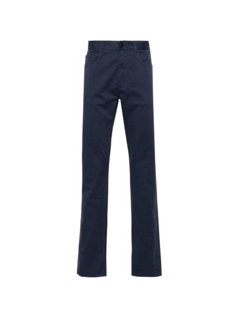 Canali mid-rise straight-leg trousers