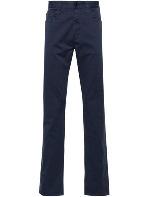 Canali mid-rise straight-leg trousers