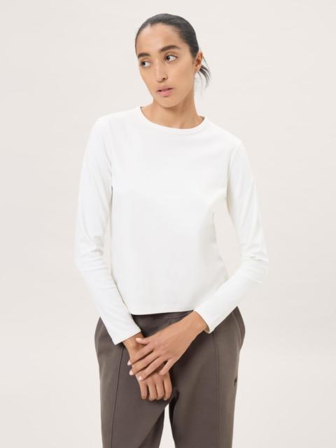 PANGAIA Womens Long Sleeve T-Shirt - Soft Void