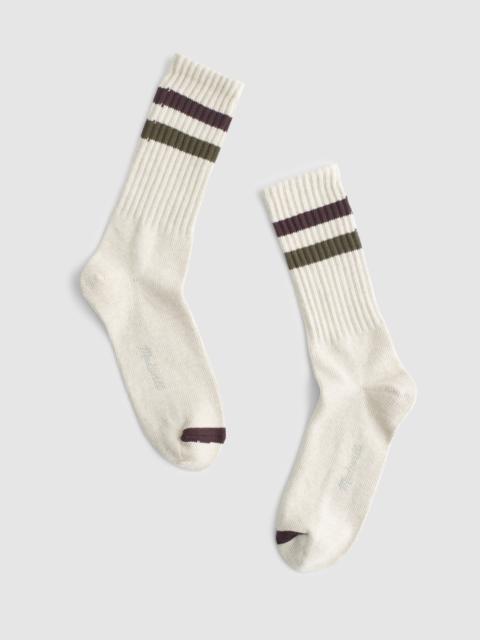 Madewell Striped Crew Sock