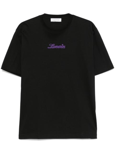 Lanvin Logo-embroidered T-shirt