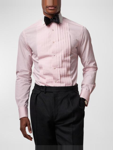 Ralph Lauren Men's Pleated French-Cuff Tuxedo Shirt