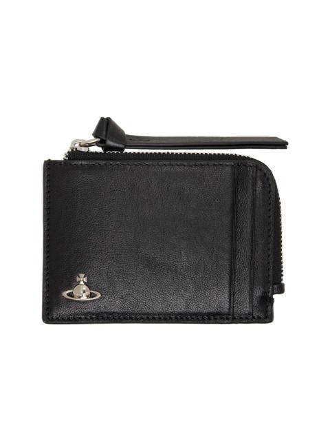 Vivienne Westwood Black Zip Card Holder