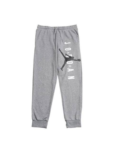 Air Jordan Knit Basketball Athleisure Casual Sports Long Pants Gray AR0032-091