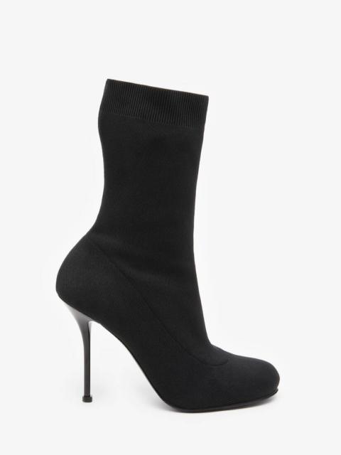 Alexander McQueen Knit Boot in Black