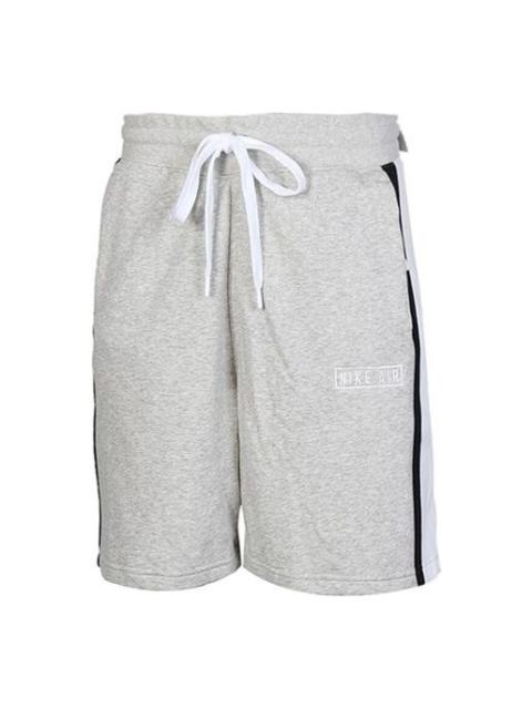 Nike Nike Air French Terry Drawstring Zipper Pocket Casual Sports Shorts Gray CJ9948-050