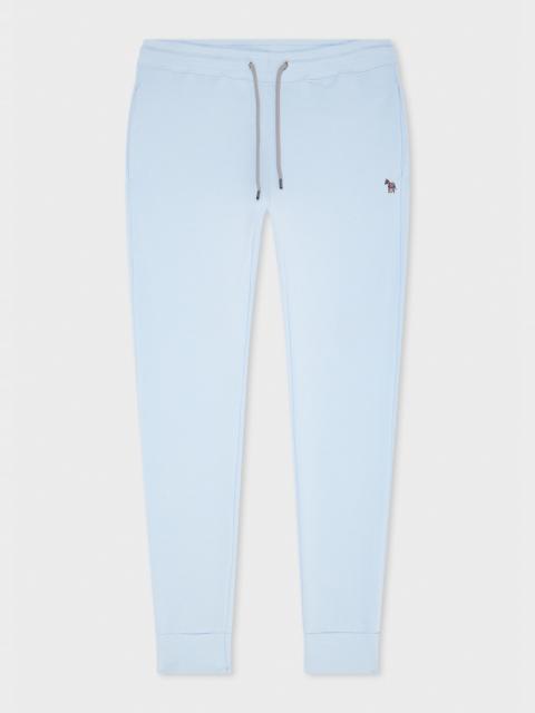 Paul Smith Slim-Fit Sky Blue Zebra Logo Sweatpants
