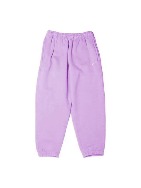 Nike Men's Nike Small Logo Embroidered Casual Sports Bundle Feet Long Pants/Trousers Purple DA0330-563