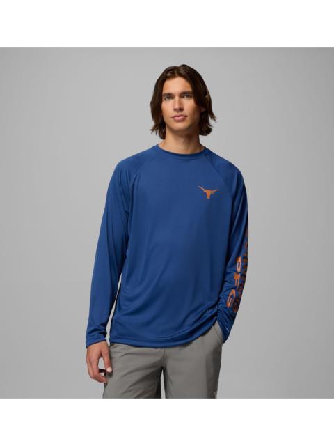 Columbia Men's Collegiate PFG Terminal Tackle Long Sleeve Shirt - Texas